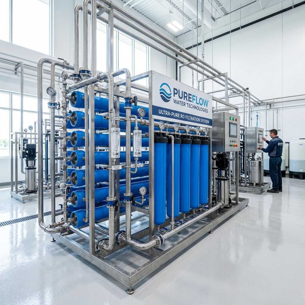Advanced commercial reverse osmosis water treatment plant