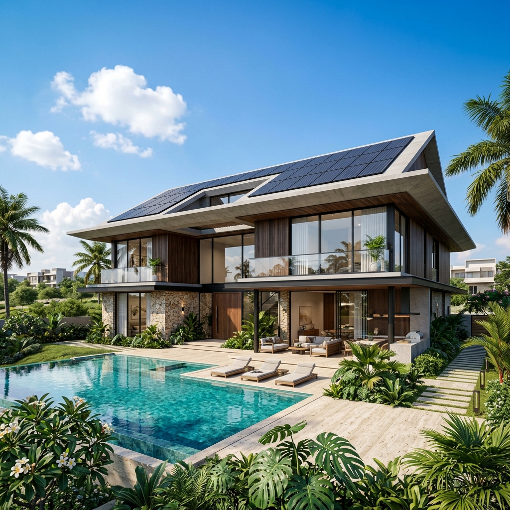 Modern Domestic Solar Installation